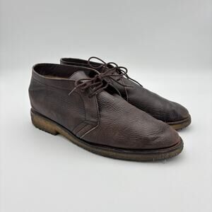 Taft Leather Chukka Lace Up Boots Men's 42 Made in Italy